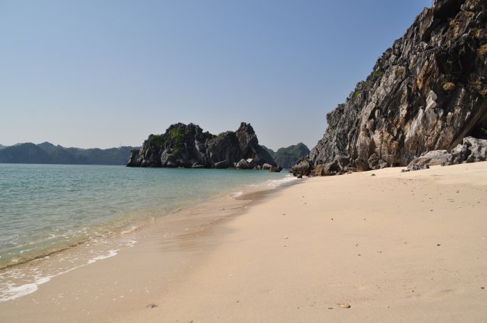 Private beach around Cat Ba island