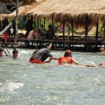 Mekong rapids - you do need something to hold onto
